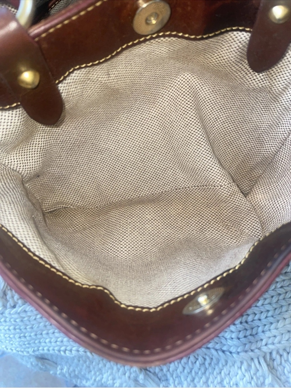 🤎❤️Dooney & Bourke Side Zip Barlow Shoulder Bag Florentine Leather -Chestnut- - Picture 11 of 16